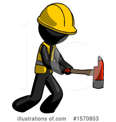 Royalty-Free (RF) Black Design Mascot Clipart Illustration by Leo Blanchette - Stock Sample #1570803