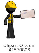 Black Design Mascot Clipart #1570806 by Leo Blanchette
