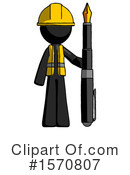 Black Design Mascot Clipart #1570807 by Leo Blanchette