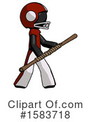 Black Design Mascot Clipart #1583718 by Leo Blanchette