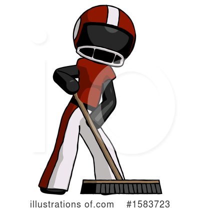 Royalty-Free (RF) Black Design Mascot Clipart Illustration by Leo Blanchette - Stock Sample #1583723