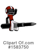 Black Design Mascot Clipart #1583750 by Leo Blanchette