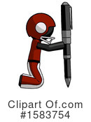 Black Design Mascot Clipart #1583754 by Leo Blanchette