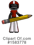 Black Design Mascot Clipart #1583778 by Leo Blanchette