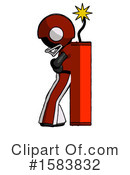 Black Design Mascot Clipart #1583832 by Leo Blanchette