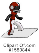 Black Design Mascot Clipart #1583844 by Leo Blanchette