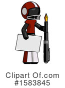 Black Design Mascot Clipart #1583845 by Leo Blanchette