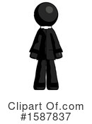 Black Design Mascot Clipart #1587837 by Leo Blanchette