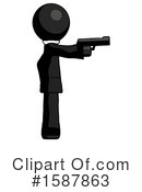 Black Design Mascot Clipart #1587863 by Leo Blanchette