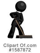 Black Design Mascot Clipart #1587872 by Leo Blanchette