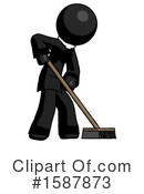Black Design Mascot Clipart #1587873 by Leo Blanchette