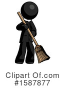 Black Design Mascot Clipart #1587877 by Leo Blanchette