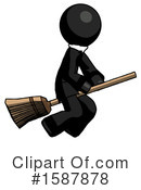 Black Design Mascot Clipart #1587878 by Leo Blanchette