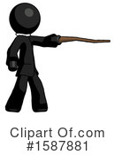 Black Design Mascot Clipart #1587881 by Leo Blanchette