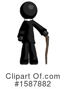 Black Design Mascot Clipart #1587882 by Leo Blanchette