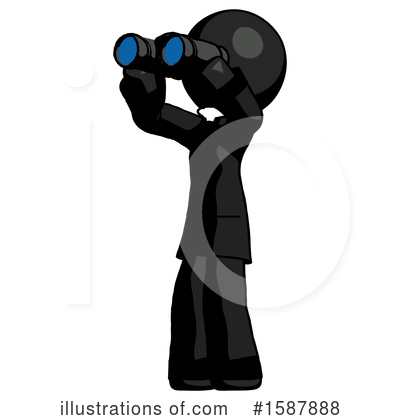 Royalty-Free (RF) Black Design Mascot Clipart Illustration by Leo Blanchette - Stock Sample #1587888