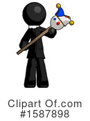 Black Design Mascot Clipart #1587898 by Leo Blanchette
