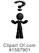 Black Design Mascot Clipart #1587901 by Leo Blanchette