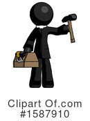 Black Design Mascot Clipart #1587910 by Leo Blanchette