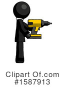 Black Design Mascot Clipart #1587913 by Leo Blanchette