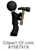 Black Design Mascot Clipart #1587919 by Leo Blanchette