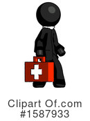 Black Design Mascot Clipart #1587933 by Leo Blanchette