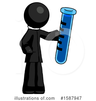 Royalty-Free (RF) Black Design Mascot Clipart Illustration by Leo Blanchette - Stock Sample #1587947