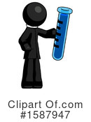 Black Design Mascot Clipart #1587947 by Leo Blanchette