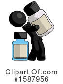 Black Design Mascot Clipart #1587956 by Leo Blanchette