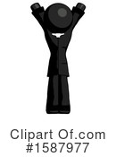 Black Design Mascot Clipart #1587977 by Leo Blanchette