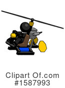 Black Design Mascot Clipart #1587993 by Leo Blanchette