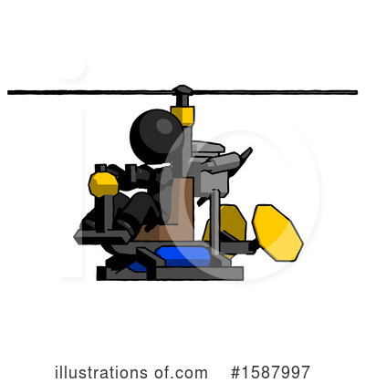 Royalty-Free (RF) Black Design Mascot Clipart Illustration by Leo Blanchette - Stock Sample #1587997