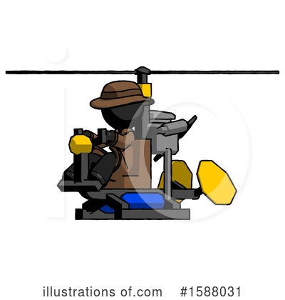 Royalty-Free (RF) Black Design Mascot Clipart Illustration by Leo Blanchette - Stock Sample #1588031