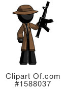 Black Design Mascot Clipart #1588037 by Leo Blanchette