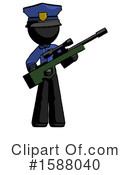 Black Design Mascot Clipart #1588040 by Leo Blanchette