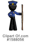 Black Design Mascot Clipart #1588056 by Leo Blanchette