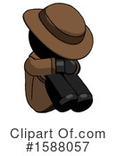 Black Design Mascot Clipart #1588057 by Leo Blanchette