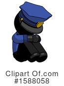 Black Design Mascot Clipart #1588058 by Leo Blanchette