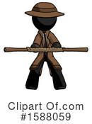 Black Design Mascot Clipart #1588059 by Leo Blanchette