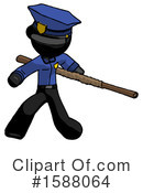 Black Design Mascot Clipart #1588064 by Leo Blanchette