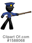 Black Design Mascot Clipart #1588068 by Leo Blanchette