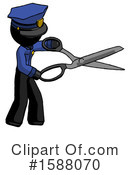 Black Design Mascot Clipart #1588070 by Leo Blanchette