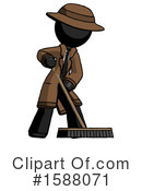 Black Design Mascot Clipart #1588071 by Leo Blanchette