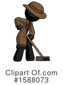 Black Design Mascot Clipart #1588073 by Leo Blanchette