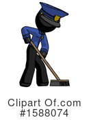 Black Design Mascot Clipart #1588074 by Leo Blanchette