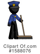 Black Design Mascot Clipart #1588076 by Leo Blanchette