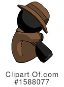 Black Design Mascot Clipart #1588077 by Leo Blanchette
