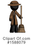 Black Design Mascot Clipart #1588079 by Leo Blanchette