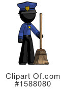 Black Design Mascot Clipart #1588080 by Leo Blanchette