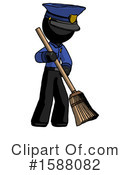 Black Design Mascot Clipart #1588082 by Leo Blanchette